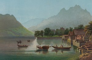 Luzernsjön och berget Pilatus